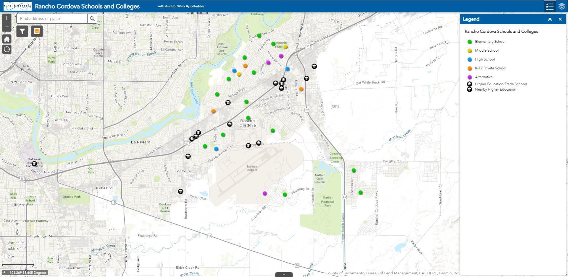 Education Map Screenshot