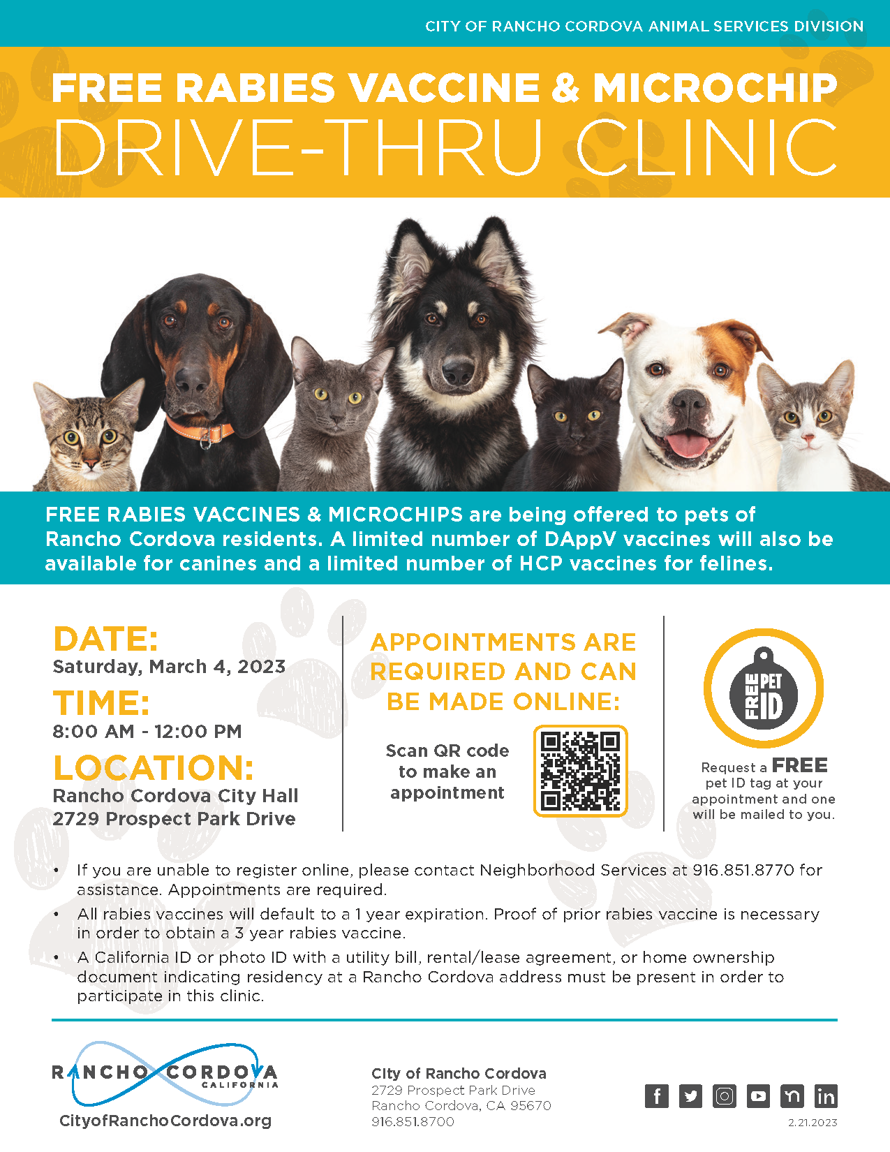 Free rabies vaccine for cats store near me