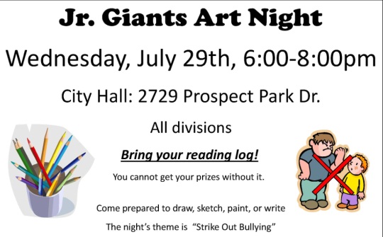 Jr. Giants Art Night