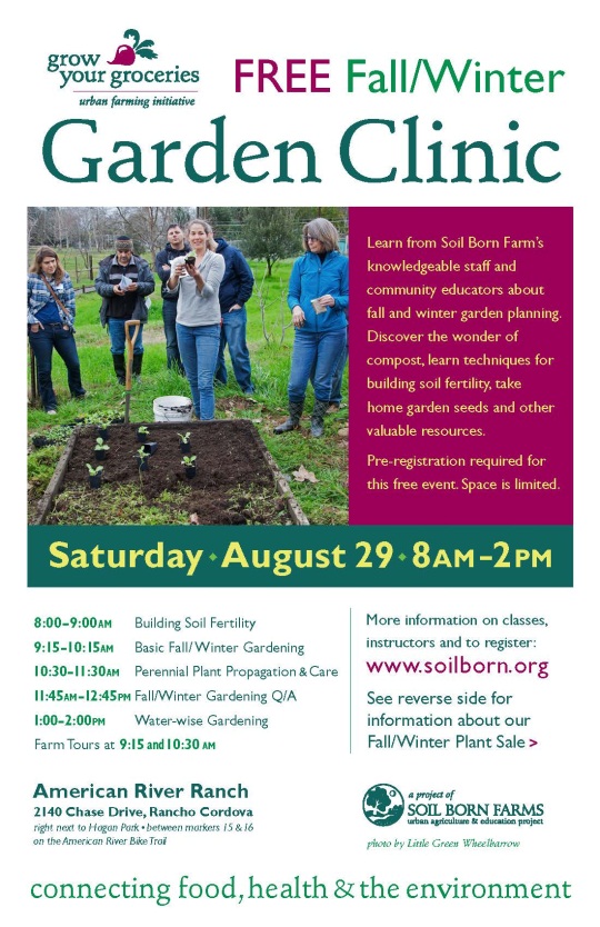 Soil Born Farms Garden Clinic 8-29-15