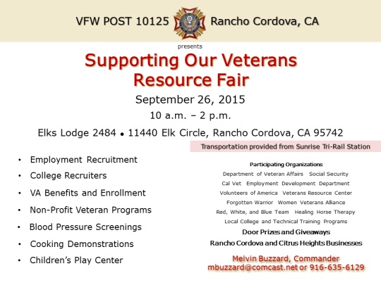 Supporting Our Veterans Resource Fair