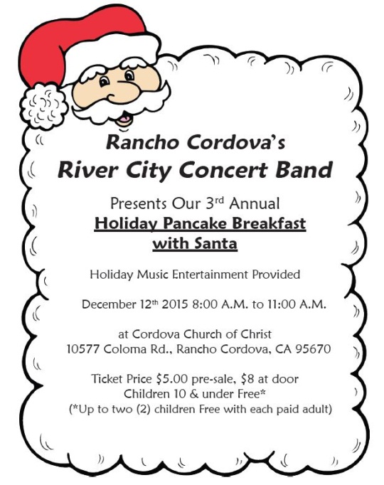 River City Concert Band Pancake Breakfast with Santa