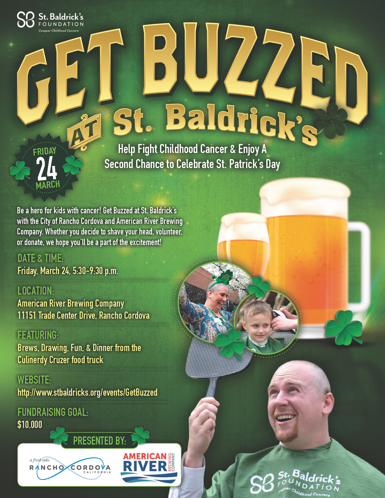 Buzzed at St. Baldrick's Flyer