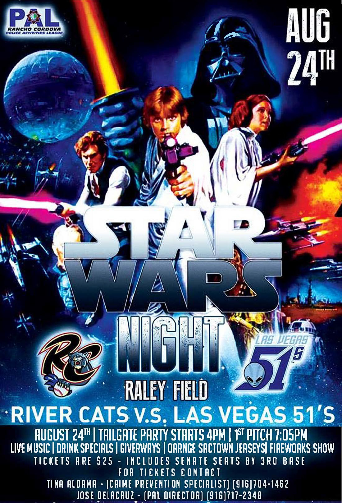 Star Wars Night at Raley Field